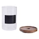 image 2 of Interiors By Premier Stylish Multipurpose Chalkboard 950ml Storage Jar, Durable Jar With Lid For Counter, Airtight Storage Jars