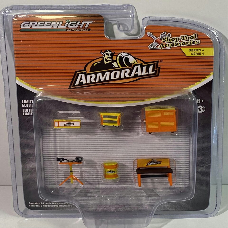 image 1 of Armor All Shop Tools 6 Pcs 1:64 Scale Greenlight 16080A