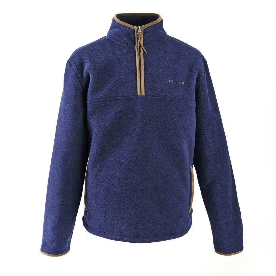 image 1 of Shires Aubrion Core Half Zip Fleece - Gents Blue | Size: XX-Large
Colour: Navy