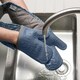 image 5 of Zeal Steam Stop™ Waterproof Silicone Double Oven Glove Blue | Provence Blue