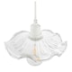 image 5 of Designer Ribbed Clear Glass Pendant Light Shade with Wavy Ruffled Edge