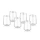 image 1 of Gina Collection Silver Slanted Highball Glasses (Set of 6)