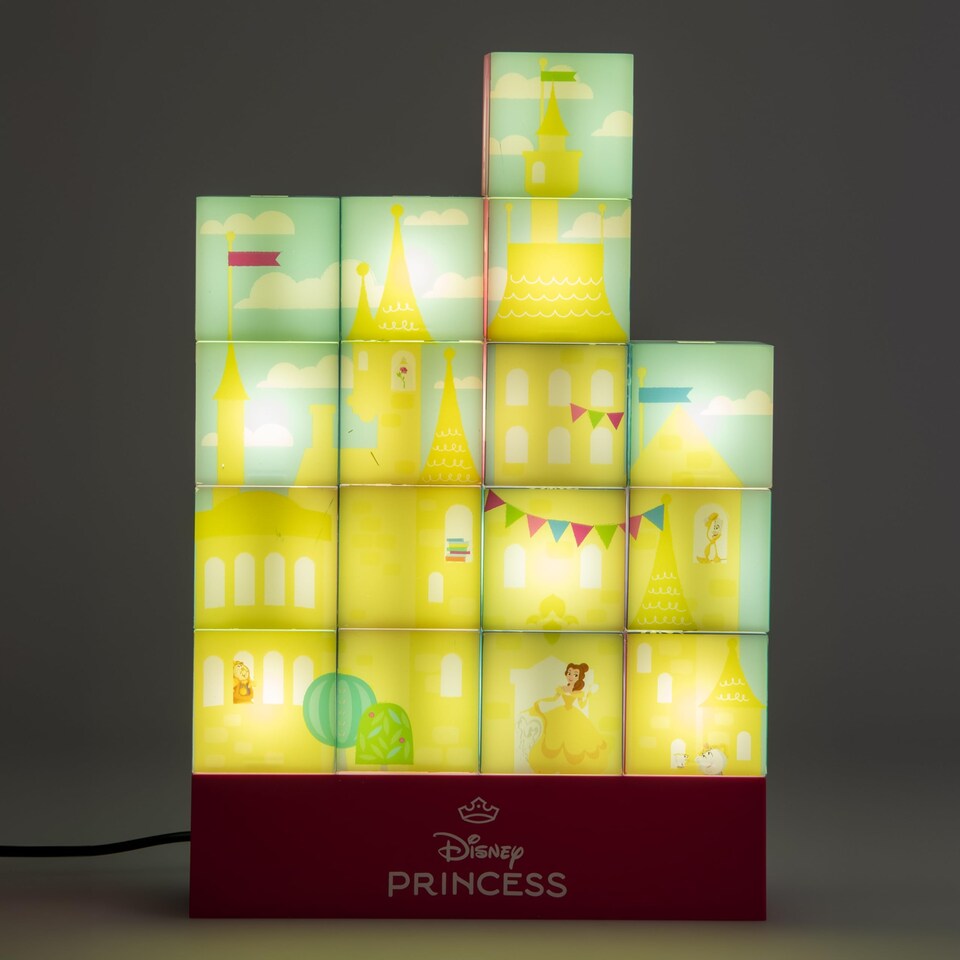 image 1 of Disney Princess Castle Light, Building Blocks Lamp for Bedroom Decor & Gifts for Girls, Paladone