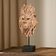 image 2 of Naturecraft Resin Driftwood Collection Gorilla Head on a Stand Brown