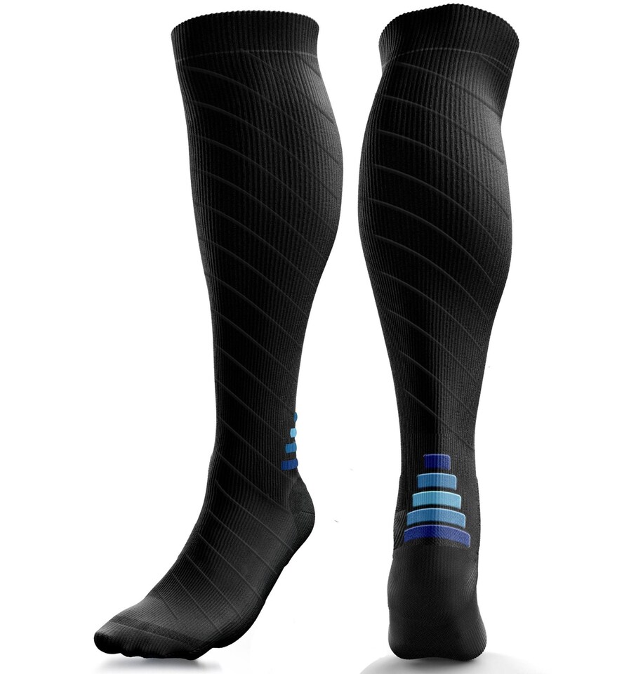 image 1 of aZengear Compression Socks for Women & Men (20-30 mmHg), Knee-High Flight Socks