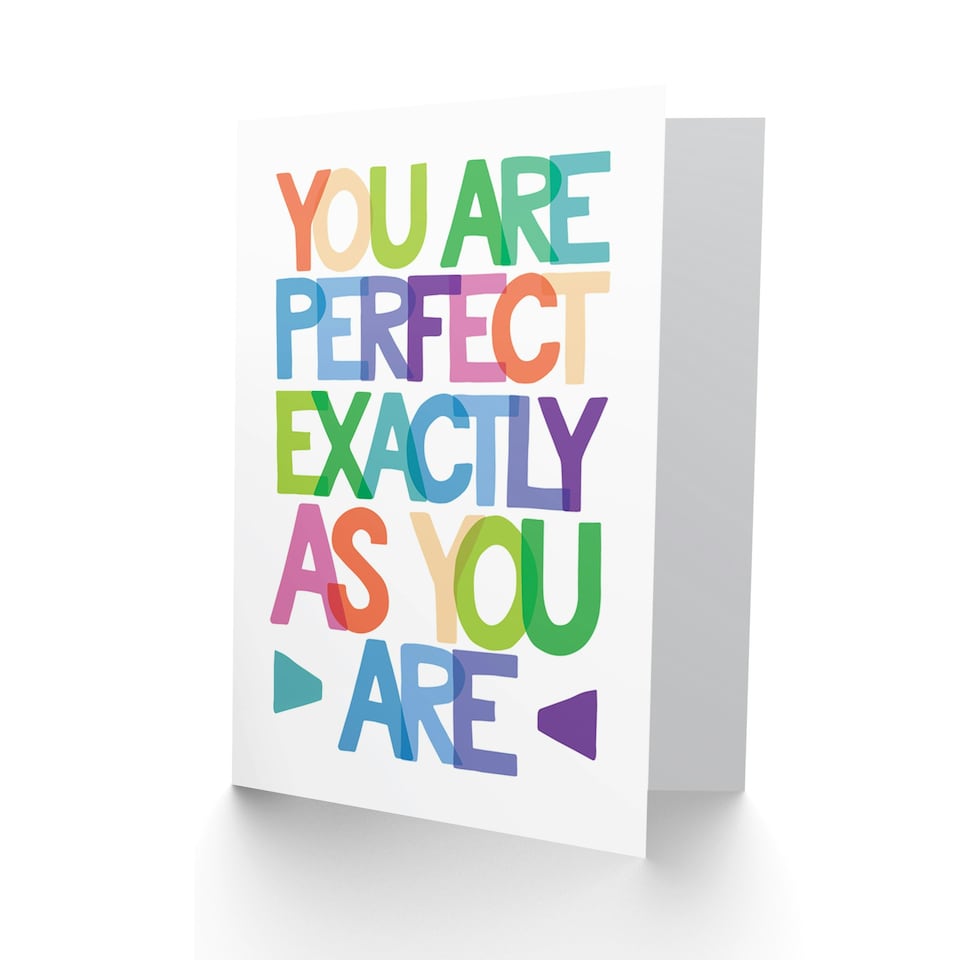 image 1 of Perfect Exactly As You Are Quote Card