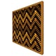 image 4 of Freehand horizontal zigzag chevron stripes boho chic (Picutre Frame) Brown | M