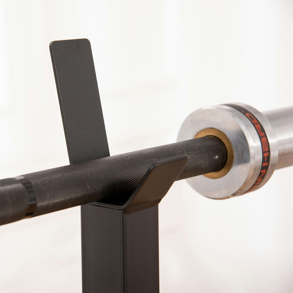 image 1 of HOMCOM Power Rack Weight Stand Bar Barbell Squat Stand Spotter for Home Workout