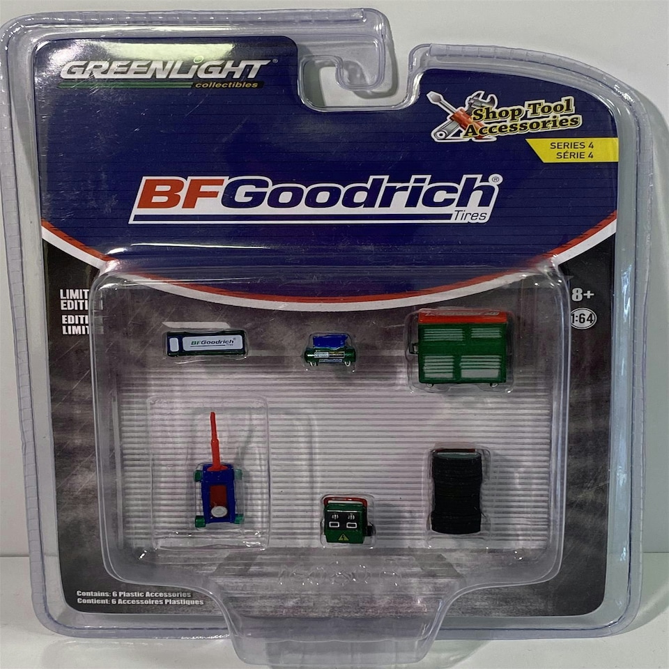 image 1 of BFGoodrich Shop Tools 6 Pcs 1:64 Scale Greenlight 16080B Chase