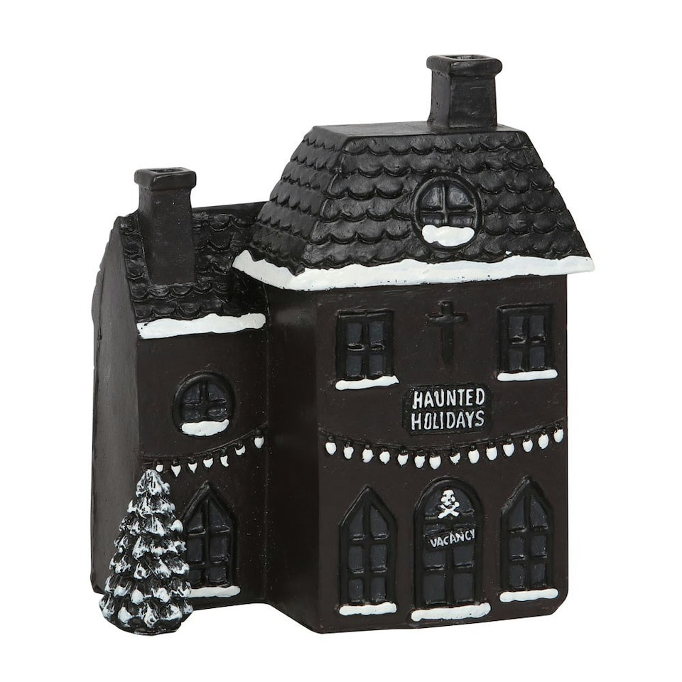 image 1 of Something Different Merry Cryptmas Incense Cone Holder - Black/White - One Size