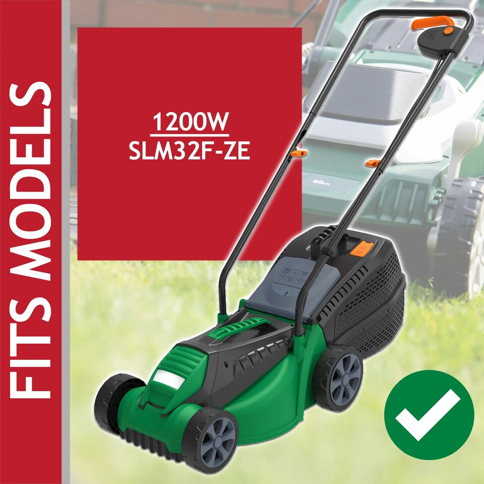 image 1 of SPARES2GO Metal Blade compatible with Hawksmoor SLM32F-ZE Lawnmower (32cm)