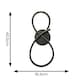 image 3 of ValueLights Infinity Black Swirl Integrated LED Wall Light