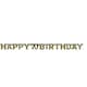 image 1 of Amscan Happy 70th Birthday Letter Banner - Gold - One Size