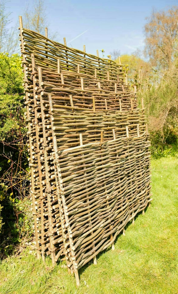 image 1 of Primrose Hazel Hurdle Fence Panel Premium Woven Wattle Weave 6ft x 6ft