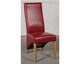 image 7 of Dakota 127 x 82cm Oak Small Dining Table and 4 Lola Leather Chairs | Red | Red