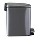 image 5 of Living and Home 6L Smudge-Resistant Rubbish Bin With Foot Pedal | Silver
