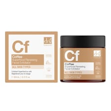 Dr. Botanicals Coffee Renewing Anti-Ageing Facial Exfoliator 60ml for Acne, Blemishes, Large Pores