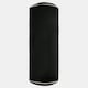 image 5 of OHS Matte Velvet Short Bolster Body Support Cushion, 46x20cm - Black/Cream