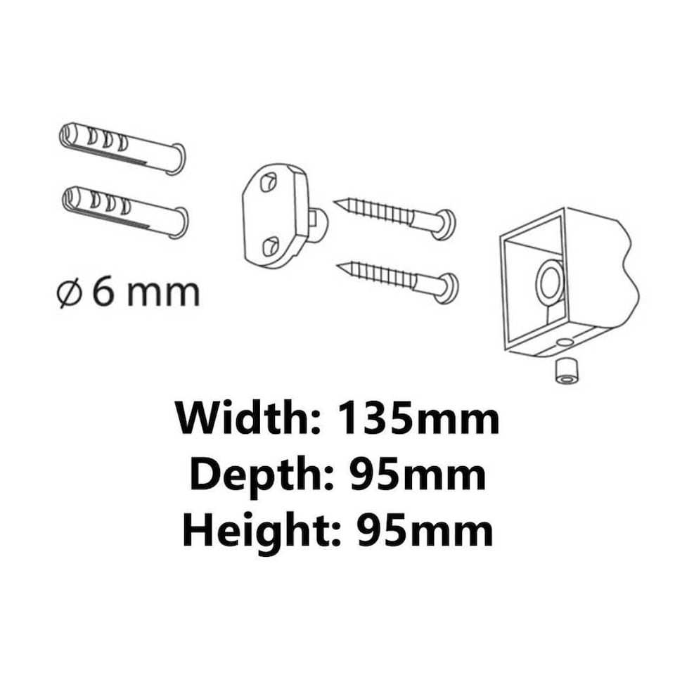 image 1 of Double Tempered Glass Toothmug Toothbrush Cup Bathroom Black Powder Coated Zamak