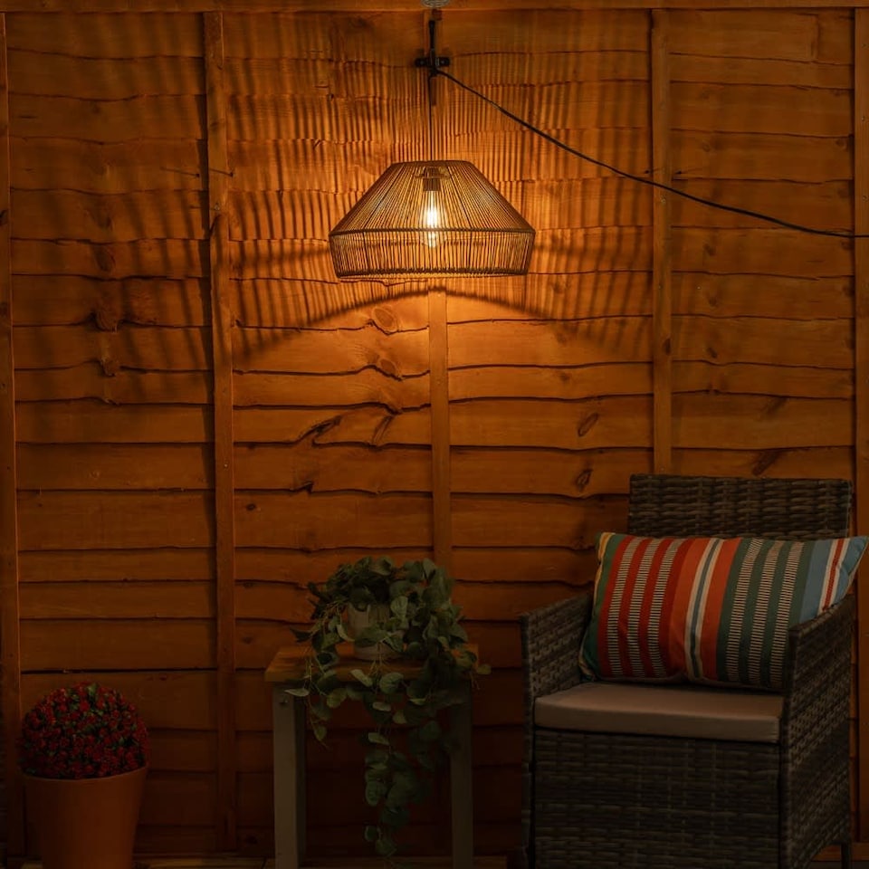 image 1 of ValueLights Brown Outdoor Overhead Light | Brown