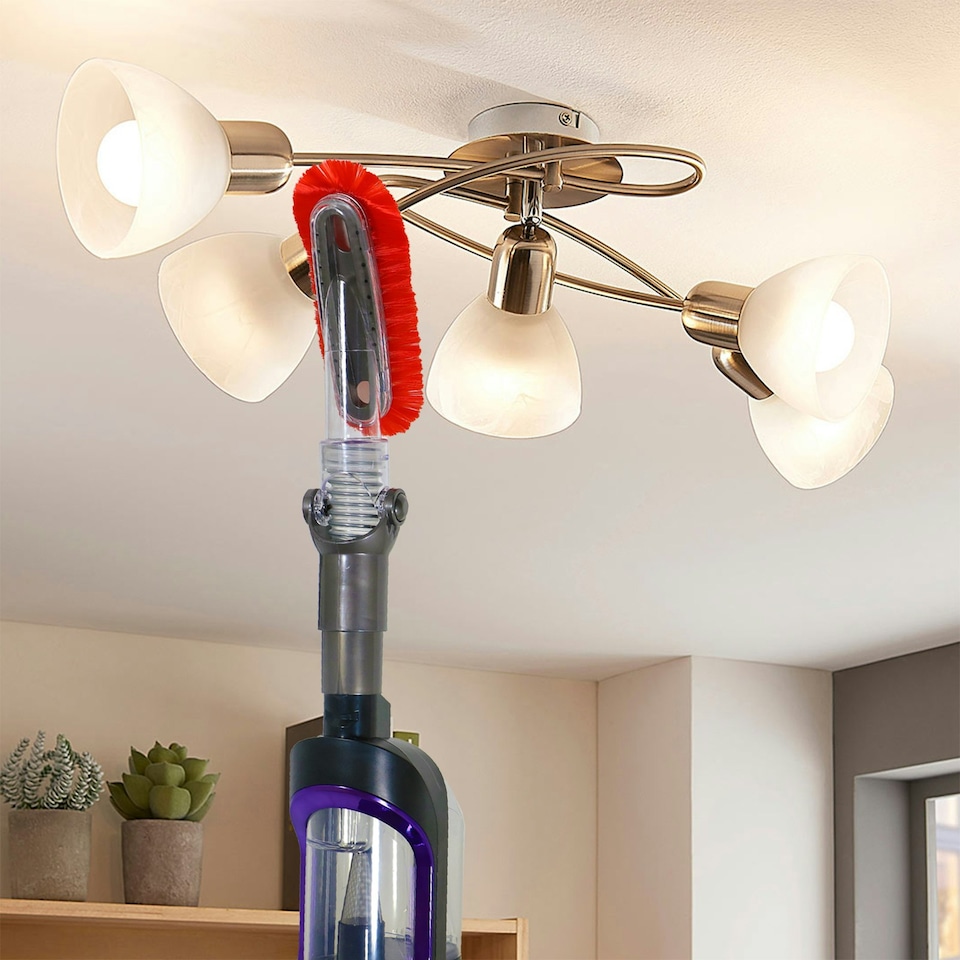 image 1 of SPARES2GO Soft Dusting Brush compatible with Karcher WD2 WD3 WD4 WD5 WD6 MV2 MV3 MV4 MV5 MV6 Vacuum Cleaner Attachment Tool