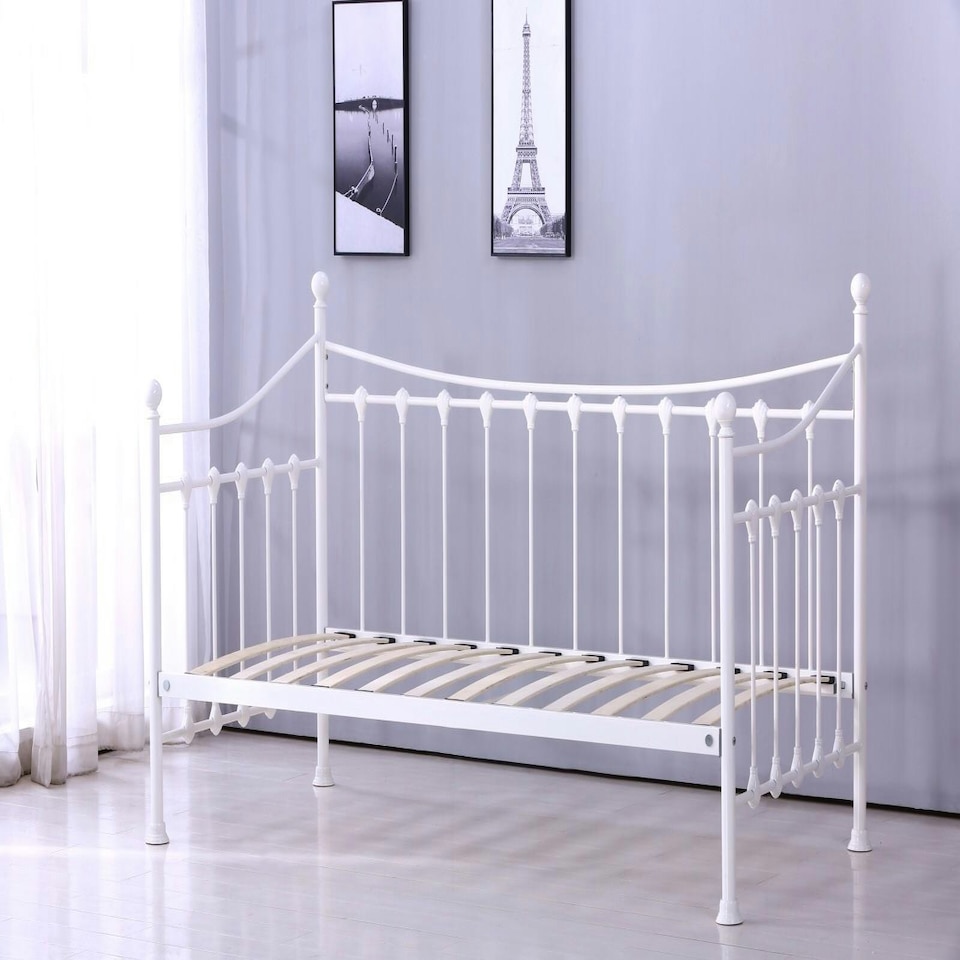 image 1 of Daybed Without Trundle white 3ft single bed metal bedroom living room