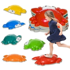 ZONEKIZ Kids Stepping Stones, 6PCs River Stones for Indoors, Outdoors