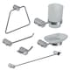 image 1 of Showerdrape Vitality Chrome Stainless Steel Wall Mounted 6 Piece Bathroom Accessory Set