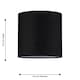 image 6 of Set of 2 Black Textured Cotton 17cm Table Lamp Shades Black