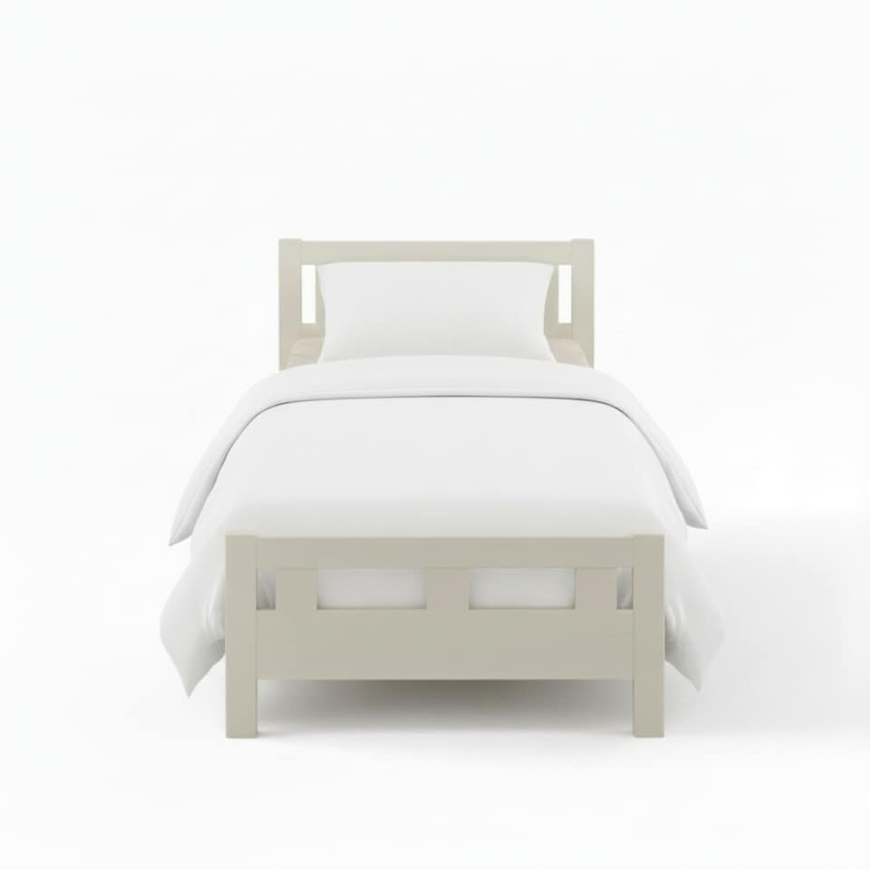 image 1 of Flannelette Cotton Cot Bed Duvet Cover Set Brushed Warm Bedding Set | White | Toddler