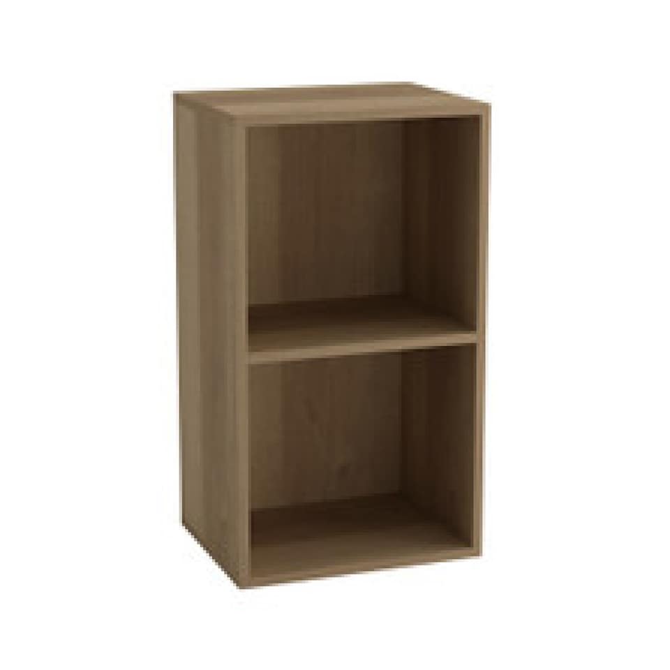 image 1 of Wooden Bookcase Shelving Display Storage Shelf Unit Wood Shelves | Multi | Oak - 2 Shelf | 1