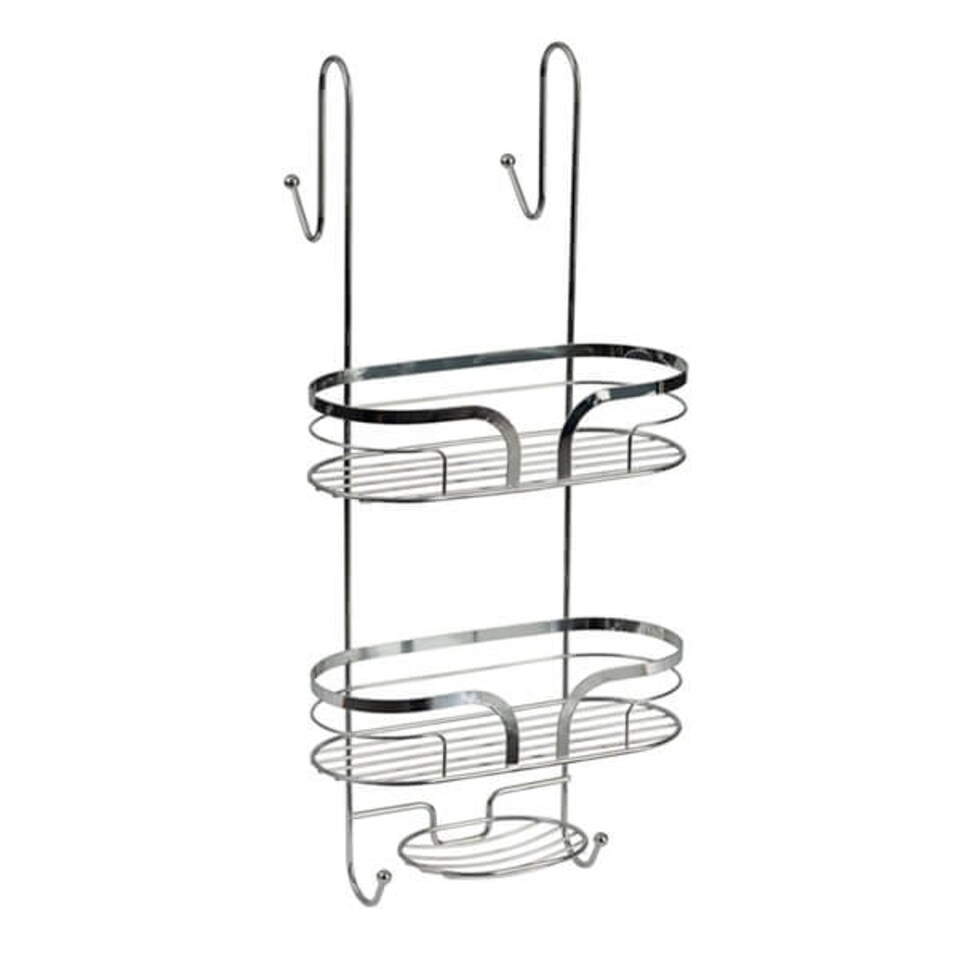Showerdrape Dante Chrome Hanging Shower Caddy Chrome