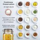 image 3 of 1L Pack of 3 Canisters Glass Storage Jars with Airtight Silicone Seal Metal Clip Top Lids