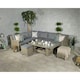 image 1 of 6 Seater Garden Furniture Set - 7 Piece Deluxe Modular Corner Dining / Lounging Set 2 Piece - Sofa Set + Height Adjustable Table