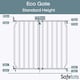image 3 of Safetots Eco Screw Fit Baby Gate, Grey, 70cm - 80cm,  Stair Gate for Toddler and Baby, Screw Fit Safety Barrier