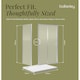 image 5 of Balterley Sliding Shower Suite with Safety Glass Door, Side Panel & Tray in | Silver | Chrome | 3