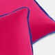 image 4 of OHS 2 Pack Matte Velvet Piped Cushion Covers Home Decor Set | Pink | Hot Pink
