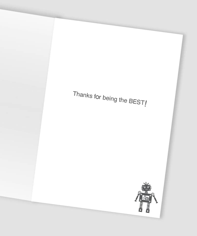 image 1 of Love You A-Bot Daddy Super Robo-Fun! Father's Day Card