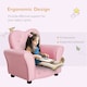 image 5 of HOMCOM Kids Sofa Toddler Armchair Children Chair Princess-Themed Nursery Pink
