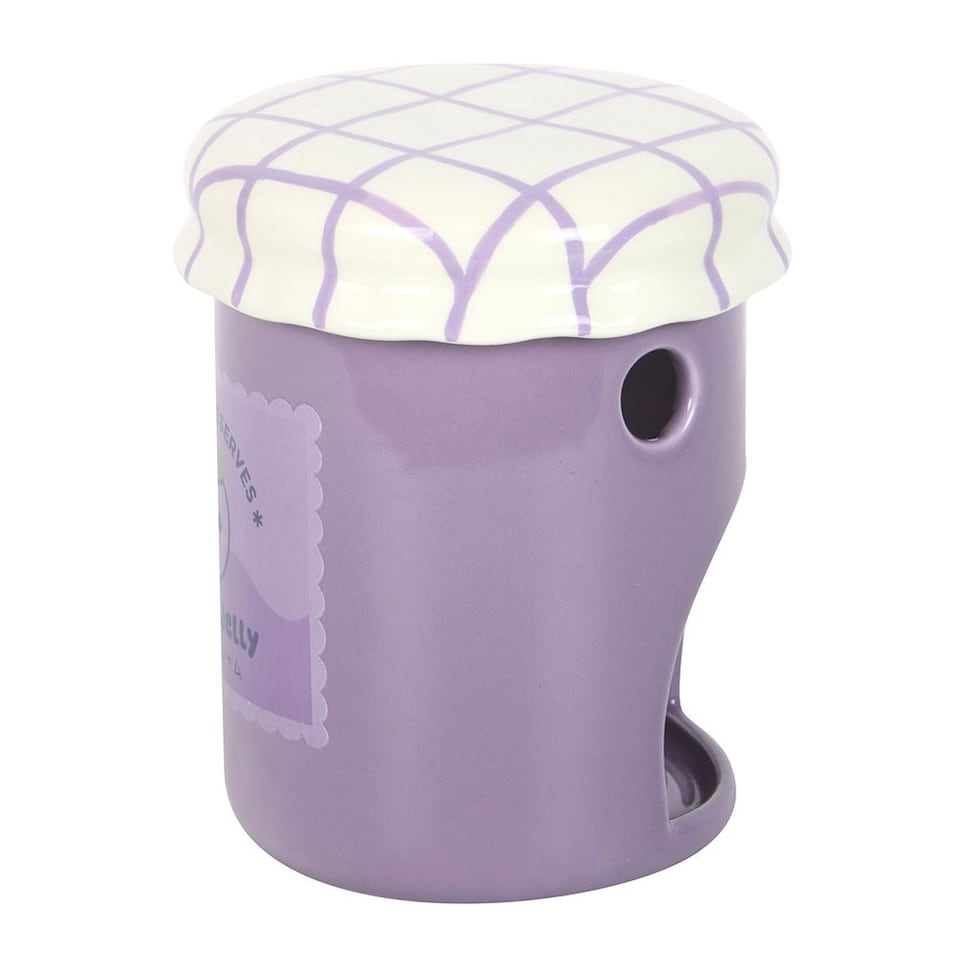 image 1 of Something Different Grape Jelly Jar Oil Burner | Purple | Lavender | One Size | 1