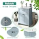 image 4 of COSTWAY Bathroom Vanity Storage Cabinet w/2 Doorsy Grey