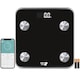 image 1 of Get Fit Smart Bathroom Scales - Monitor Weight Loss Digital Body Weighing Scale, Connect to IOS/Android via Bluetooth with APP, LCD Display, Auto On/Off - Black