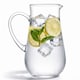 image 1 of 2.5L Clear Handmade Crystalin Glass Serving Jug Table Carafe Water Pitcher