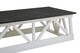 image 2 of Interiors by Premier Sleek Coffee Table, Rectangular Top Display Coffee Table, Carved Base Indoor Coffee Table With Storage | White