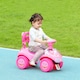 image 2 of AIYAPLAY Ride on Car, Push Along Toy, Toddler Car Foot to Floor with Under Seat Storage, Anti-Over-Backwards Device, Horn, Music, Light, for 18-36 Months, Pink