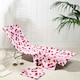 image 2 of OHS Cherry Print Microfibre Quick Dry Spa Bath Beach Chair Cover Towel Bag Pink