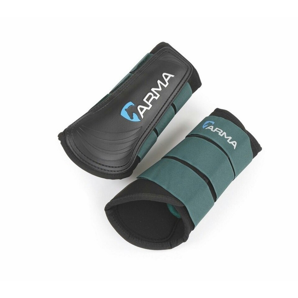 ARMA Neoprene Horse Brushing Boots - Green - X Full