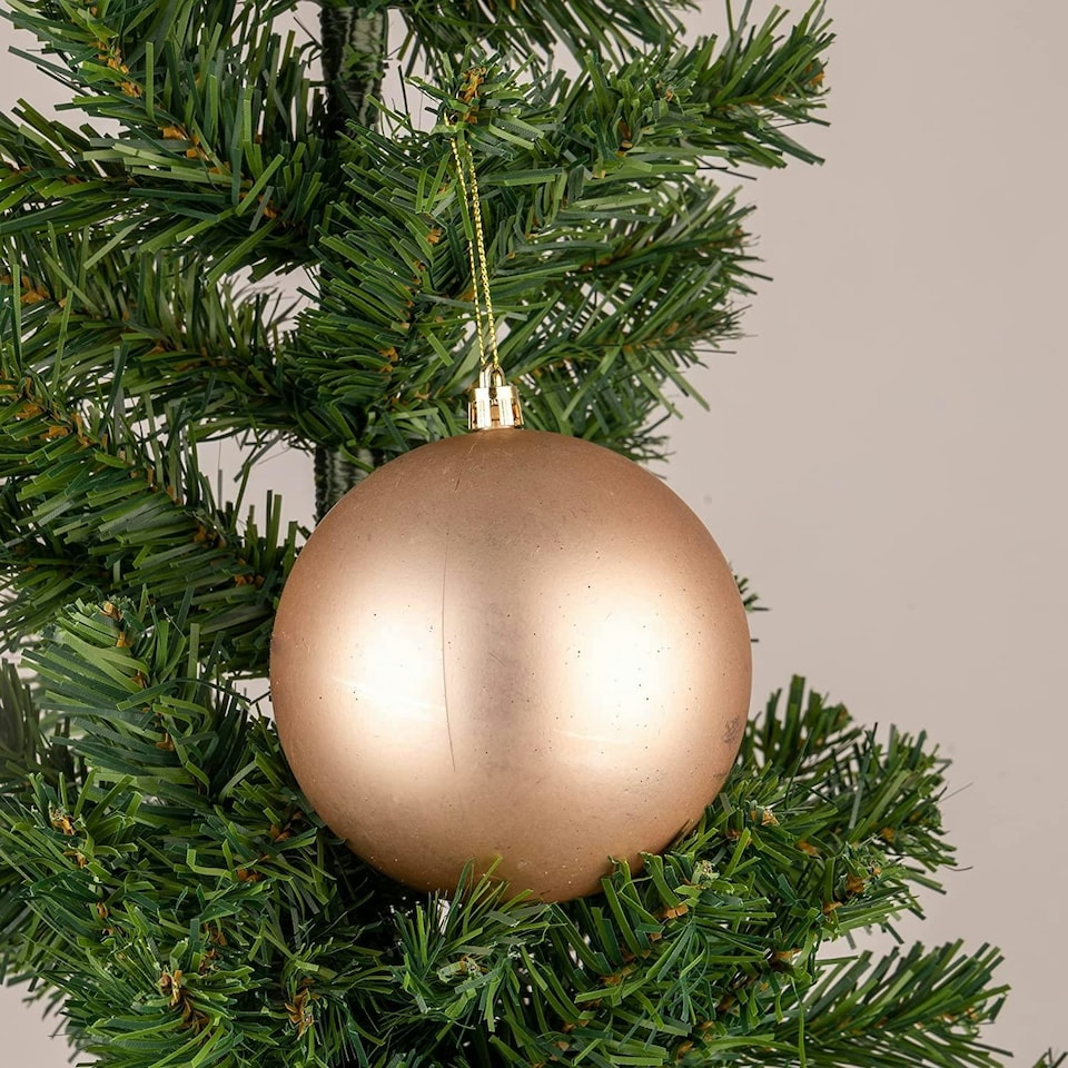 image 1 of Baubles Champagne 10cm - 3-Piece Set, PVC