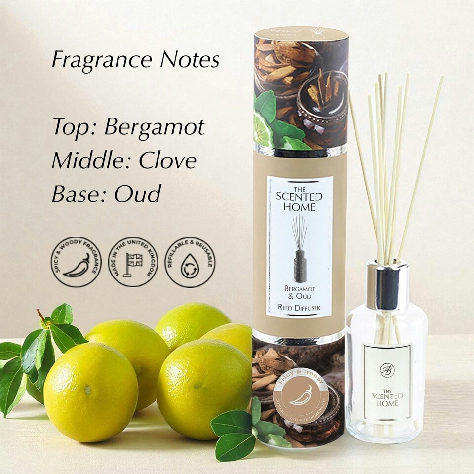 image 1 of Ashleigh & Burwood Bergamot & Oud Reed Diffuser 150ml
