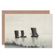 image 1 of Fishing Boats Ohara Koson Art Blank Just to Say Card